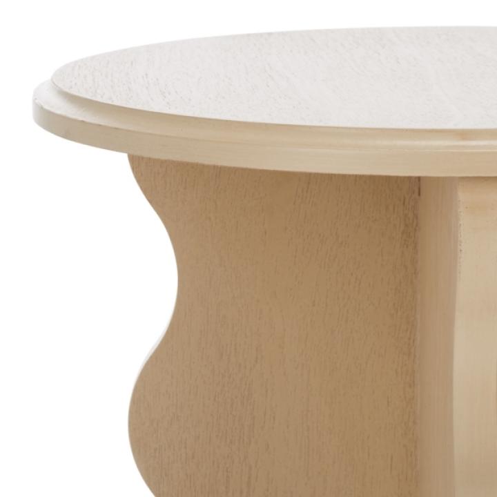 Natural Wood Dollie Accent Table