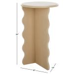Natural Wood Dollie Accent Table