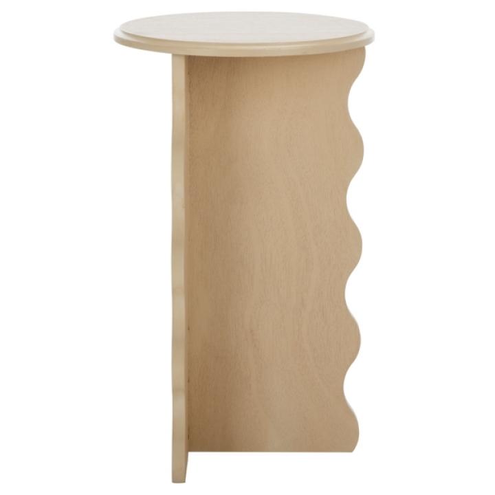 Natural Wood Dollie Accent Table