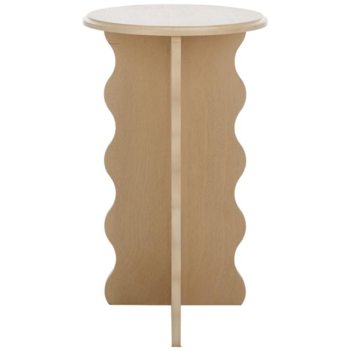 Natural Wood Dollie Accent Table