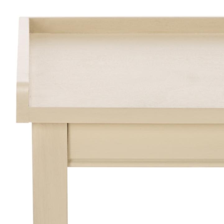 Beige Wood Single Drawer Adelaide End Table