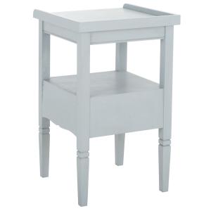 Sky Blue Wood Single Drawer Adelaide End Table