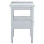 Sky Blue Wood Single Drawer Adelaide End Table