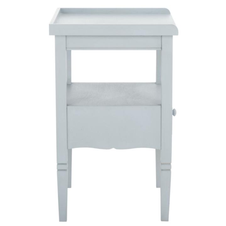 Sky Blue Wood Single Drawer Adelaide End Table