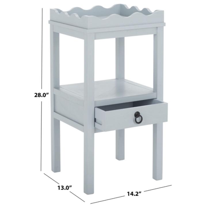 Light Blue Lelia Cottage Accent Table