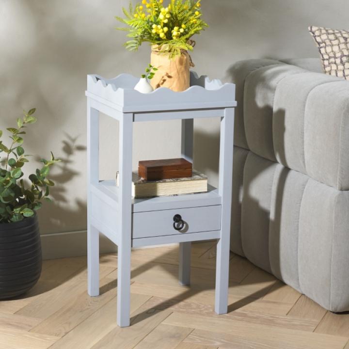 Light Blue Lelia Cottage Accent Table