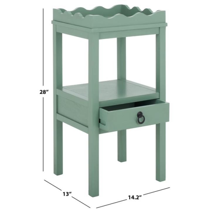 Green Lelia Cottage Accent Table