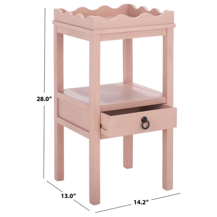 Pink Lelia Cottage Accent Table