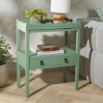 Green Lelia Cottage Rectangular Accent Table