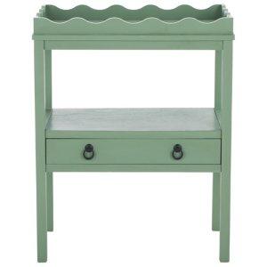 Green Lelia Cottage Rectangular Accent Table