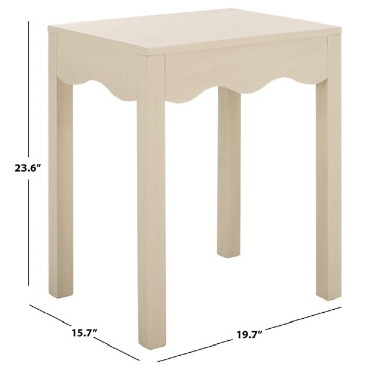 Beige Nelle Cottage Accent Table
