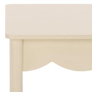 Sand Scalloped Cottage Kalina Accent Table