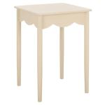 Sand Scalloped Cottage Kalina Accent Table