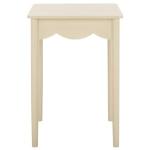 Sand Scalloped Cottage Kalina Accent Table