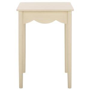 Sand Scalloped Cottage Kalina Accent Table