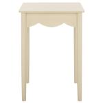 Sand Scalloped Cottage Kalina Accent Table