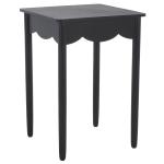Black Scalloped Cottage Kalina Accent Table