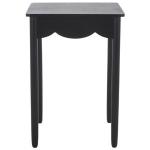Black Scalloped Cottage Kalina Accent Table