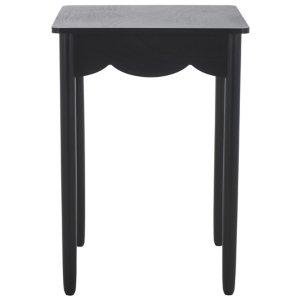 Black Scalloped Cottage Kalina Accent Table