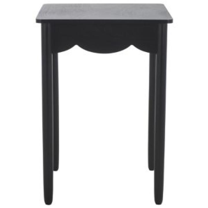 Black Scalloped Cottage Kalina Accent Table