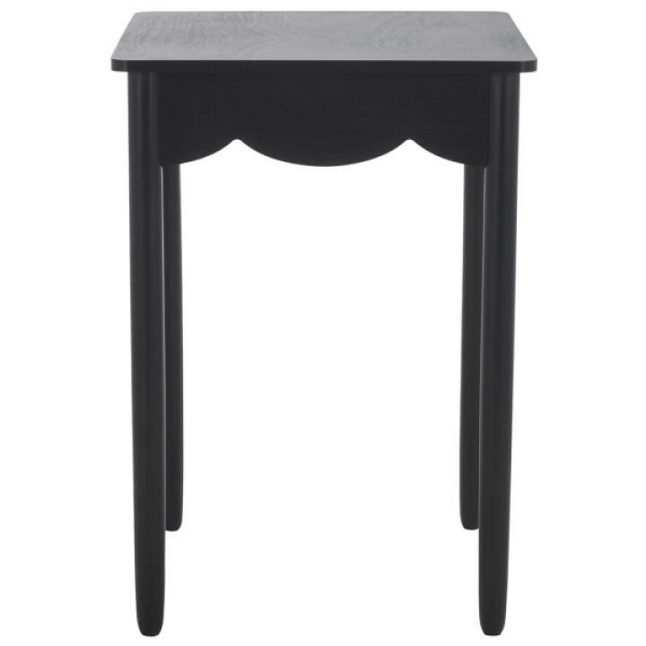 Black Scalloped Cottage Kalina Accent Table