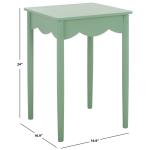 Green Scalloped Cottage Kalina Accent Table