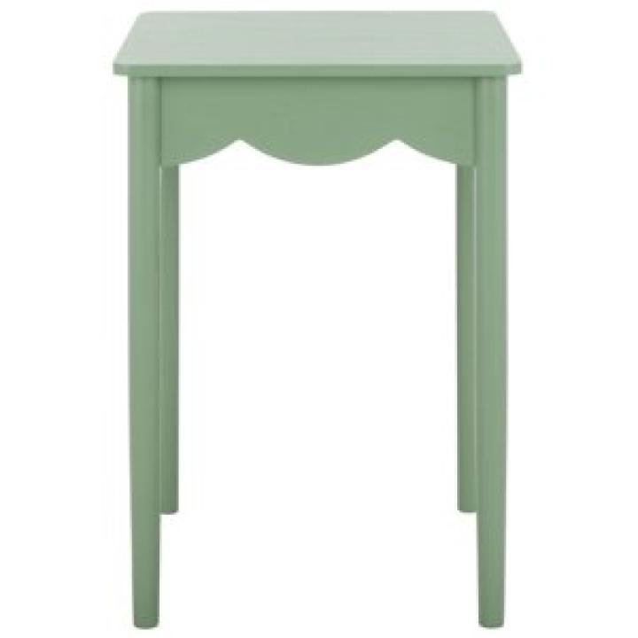Green Scalloped Cottage Kalina Accent Table