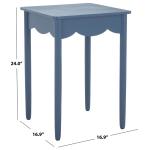Blue Scalloped Cottage Kalina Accent Table