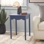 Blue Scalloped Cottage Kalina Accent Table