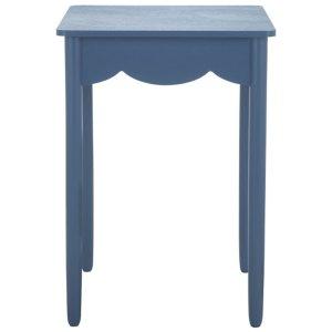 Blue Scalloped Cottage Kalina Accent Table