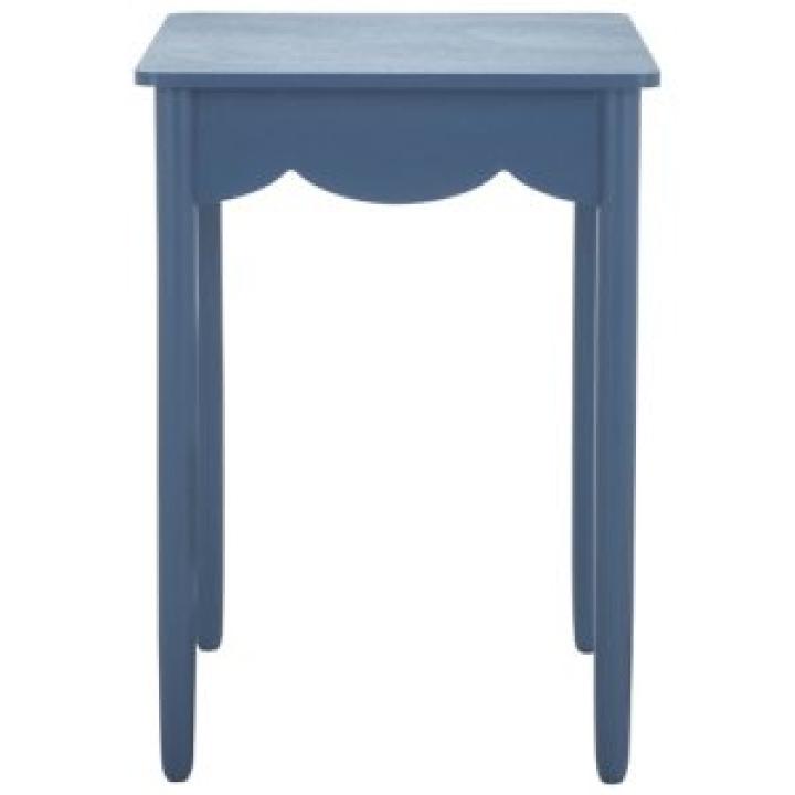 Blue Scalloped Cottage Kalina Accent Table