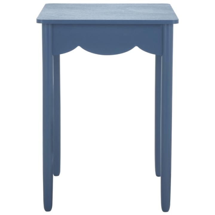 Blue Scalloped Cottage Kalina Accent Table