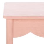 Pink Scalloped Cottage Kalina Accent Table