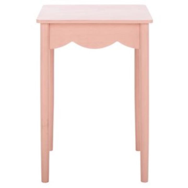 Pink Scalloped Cottage Kalina Accent Table