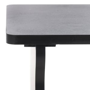 Black Wavy Cottage Johanna Accent Table