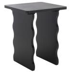 Black Wavy Cottage Johanna Accent Table