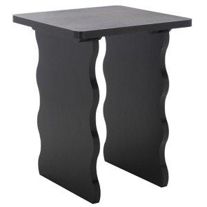 Black Wavy Cottage Johanna Accent Table