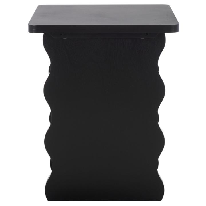 Black Wavy Cottage Johanna Accent Table