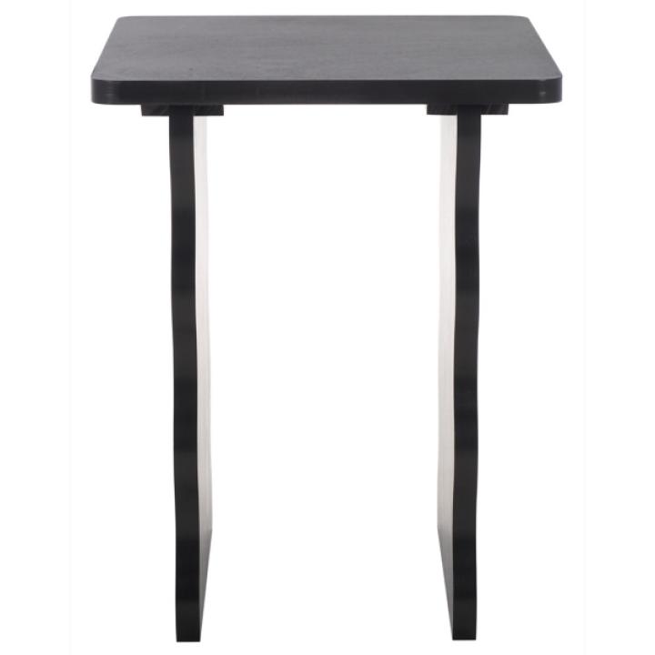 Black Wavy Cottage Johanna Accent Table