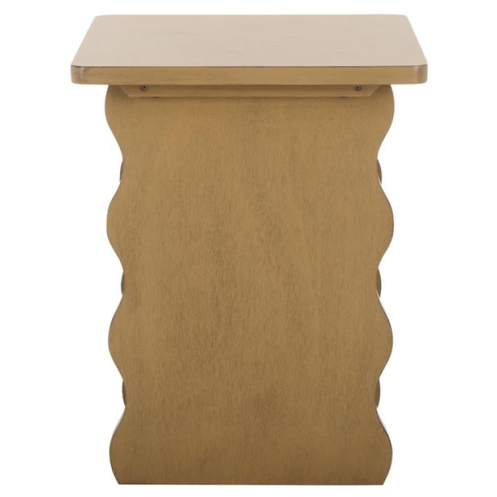 Brown Wavy Cottage Johanna Accent Table