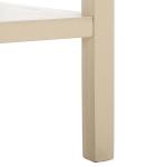 Sand Scalloped Edge Cottage Lilly Accent Table