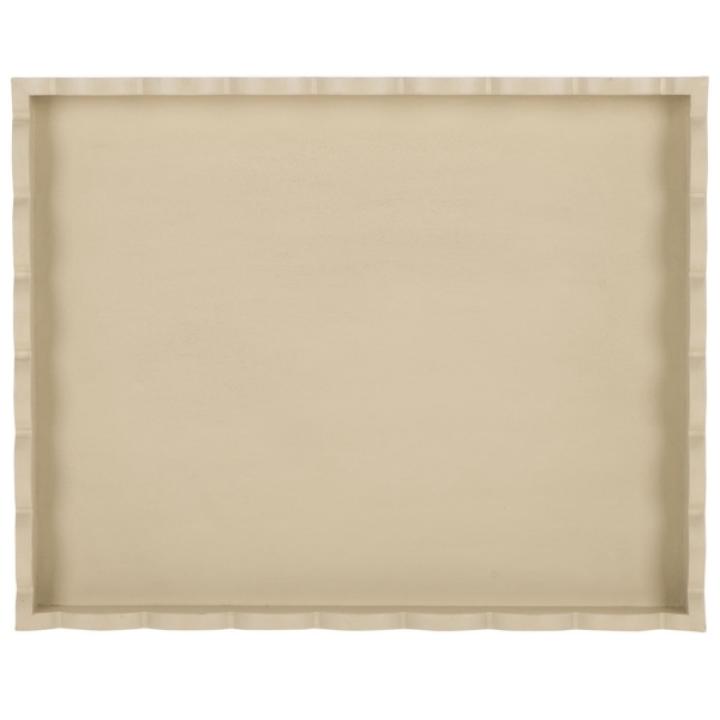 Sand Scalloped Edge Cottage Lilly Accent Table