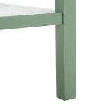 Green Scalloped Edge Cottage Lilly Accent Table