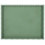 Green Scalloped Edge Cottage Lilly Accent Table