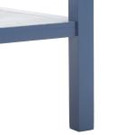 Blue Scalloped Edge Cottage Lilly Accent Table