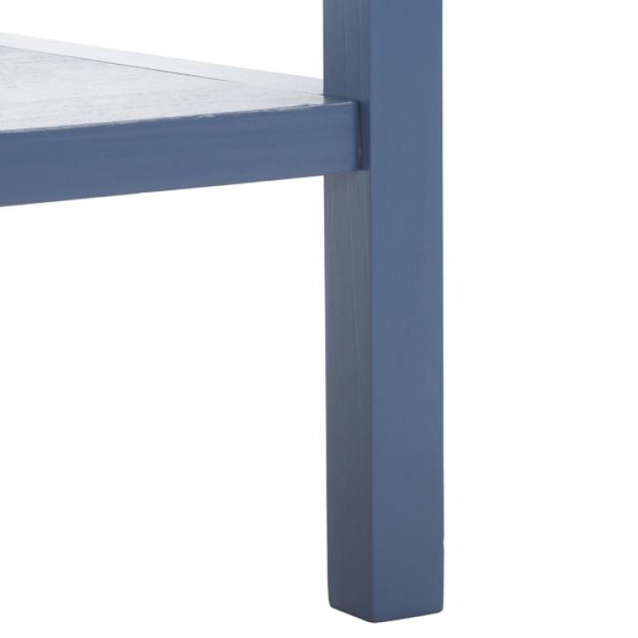 Blue Scalloped Edge Cottage Lilly Accent Table