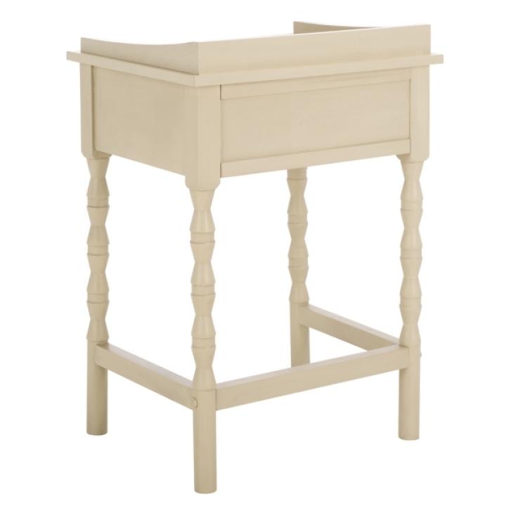 Sand Single Drawer Cottage Lucinda Accent Table