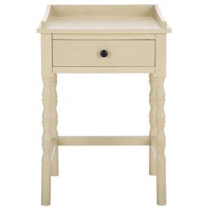 Sand Single Drawer Cottage Lucinda Accent Table