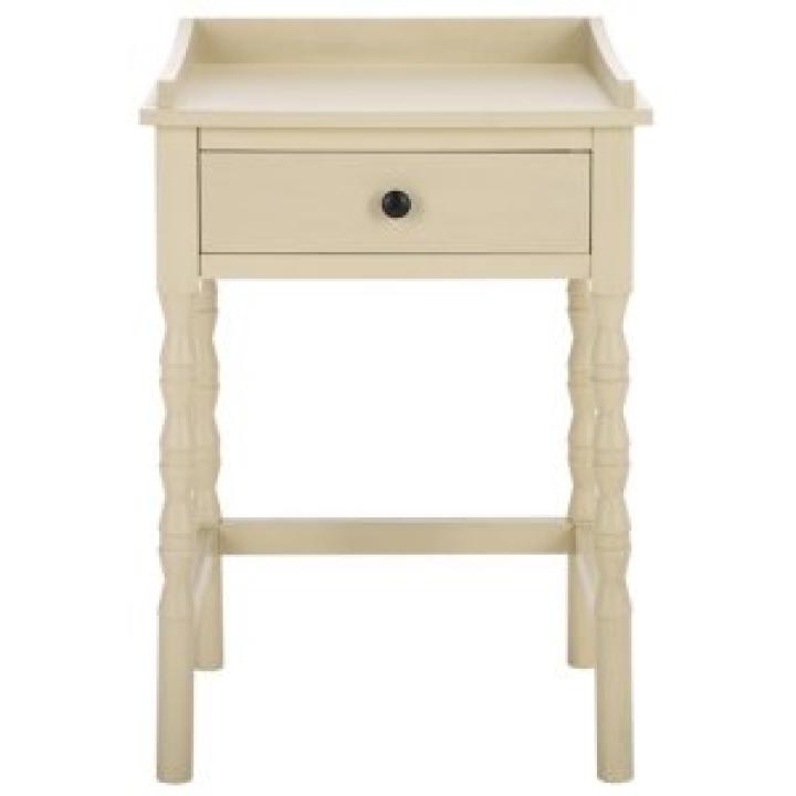 Sand Single Drawer Cottage Lucinda Accent Table