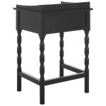 Black Single Drawer Cottage Lucinda Accent Table